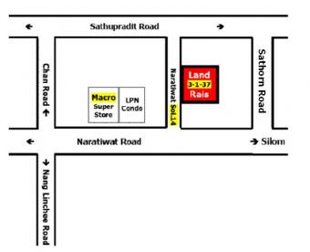 Land for Sale, Naratiwat Soi.14 Bangkok